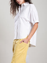 Claude Shirt in Italian Poplin - White