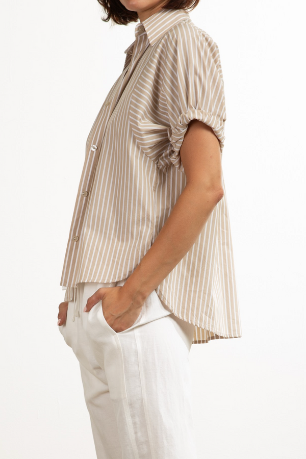 Claude Shirt in Valencia Stripe - Valencia