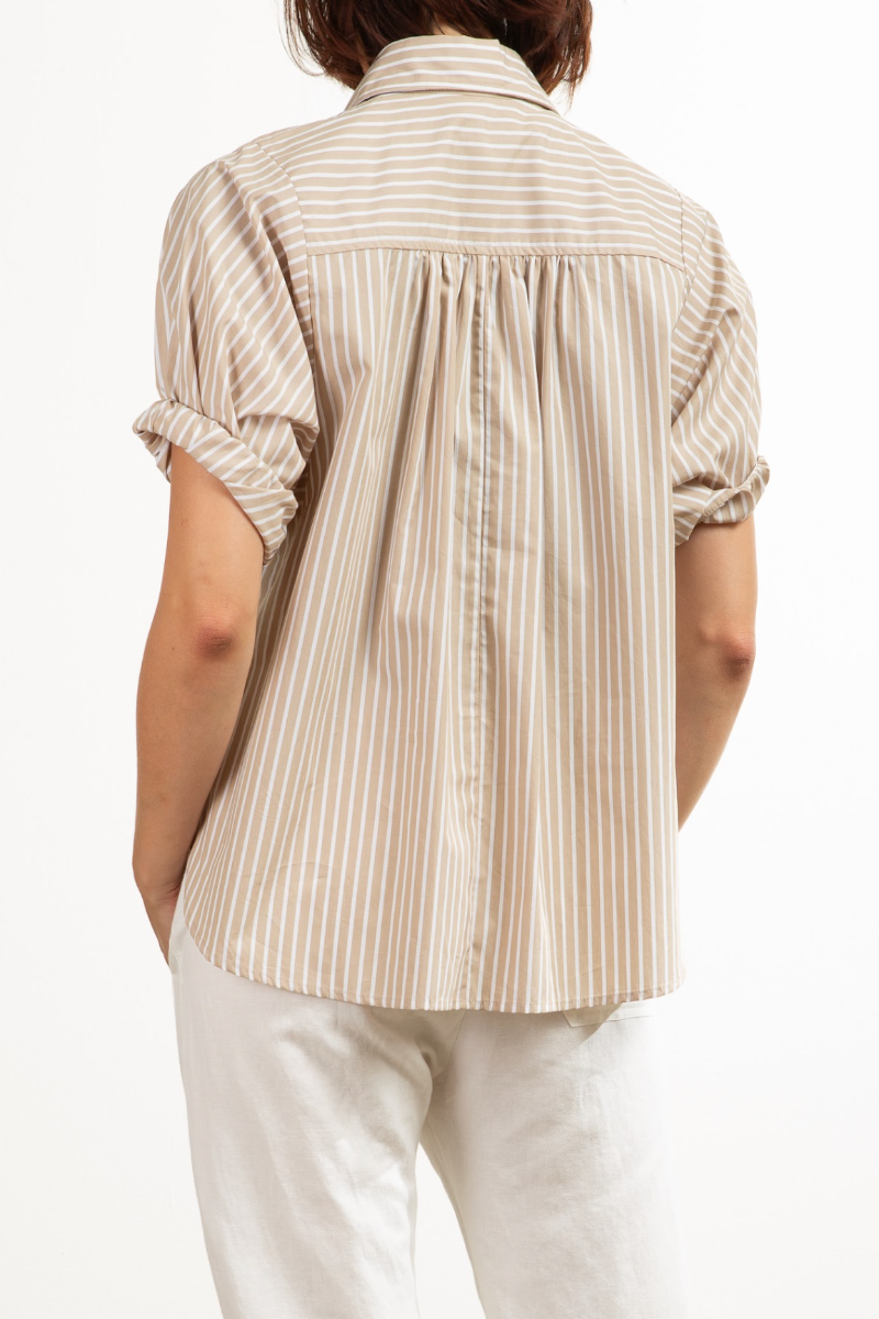 Claude Shirt in Valencia Stripe - Valencia