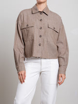 Izzy Shirt in Linen Twill - Sparrow