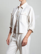 Izzy Shirt in Linen Twill - Bone