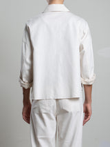 Izzy Shirt in Linen Twill - Bone