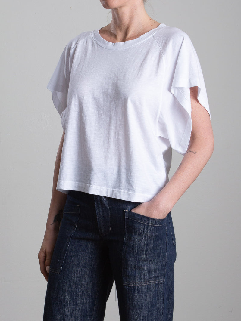 Kimono Tee in Supima Slub - White