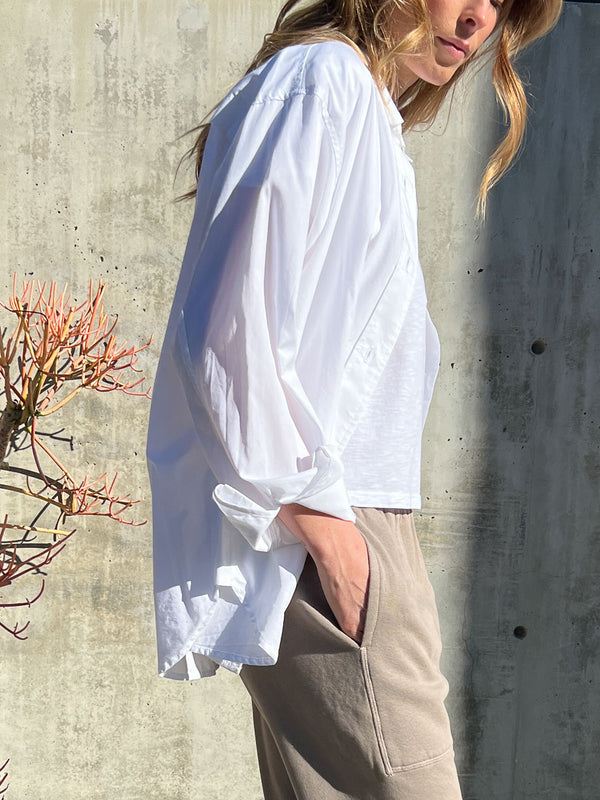 Jessie Shirt in Paperweight Cotton - White