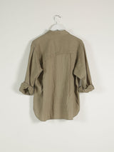 Jessie Shirt in French Linen - Olive