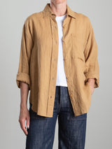 Jessie Shirt in French Linen - Wheat