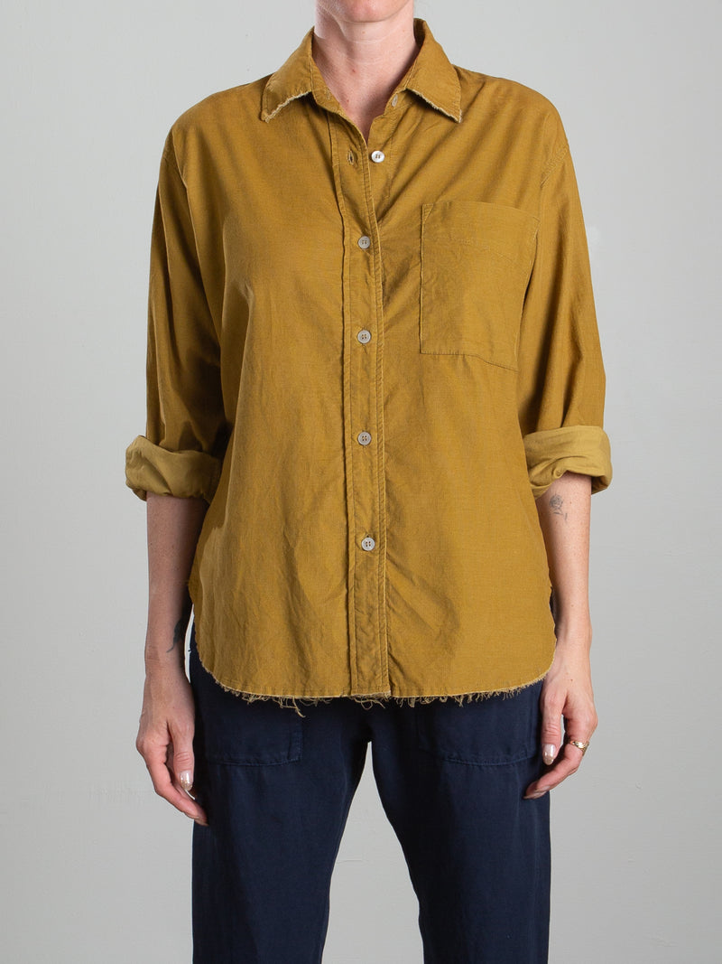 Jessie Shirt in Micro Corduroy - Sun