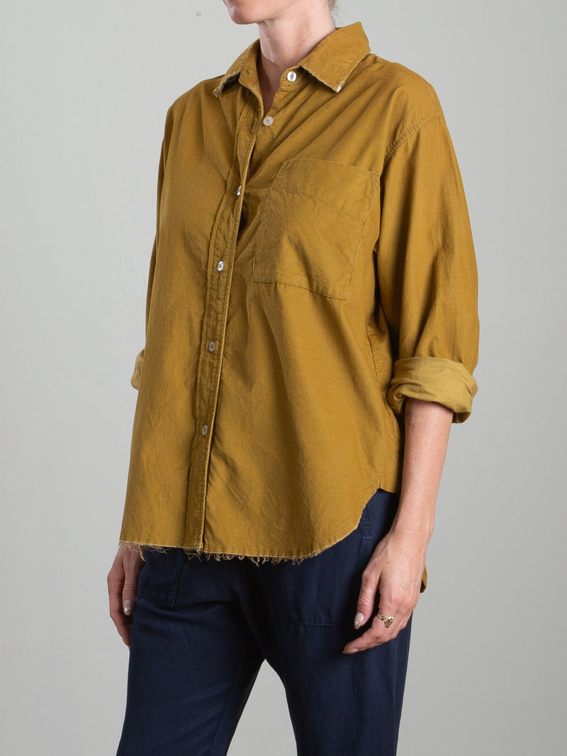 Jessie Shirt in Micro Corduroy - Sun