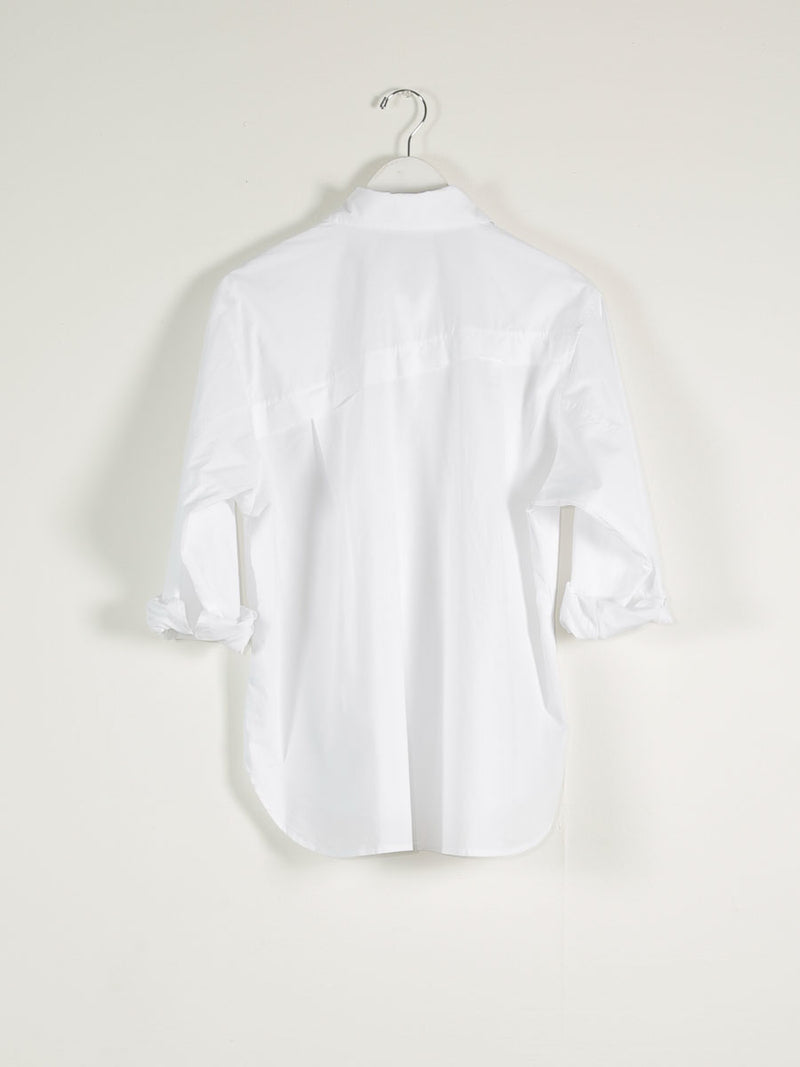 Jessie Shirt in Cotton Poplin - White