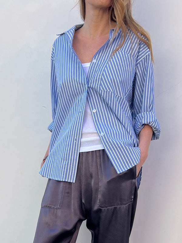 Jessie Shirt in Berkeley Stripe - Blue