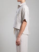 Eddy Shirt in Linen - Oat