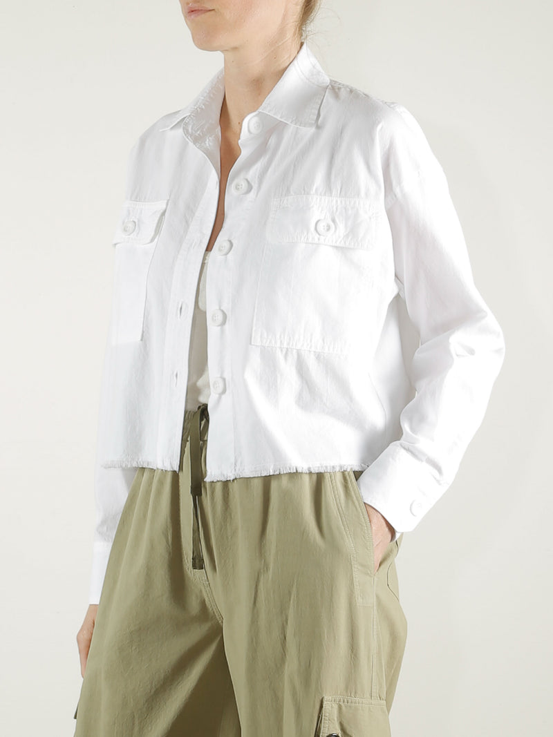 Lenny Shirt in Paperweight Cotton - White