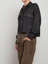 Izzy Shirt in Cambridge Flannel - Charcoal