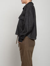 Izzy Shirt in Cambridge Flannel - Charcoal