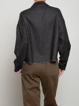 Izzy Shirt in Cambridge Flannel - Charcoal