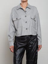 Izzy Shirt in Cambridge Flannel - Shadow