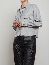 Izzy Shirt in Cambridge Flannel - Shadow