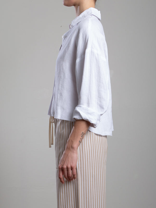Esme Shirt in Linen - White