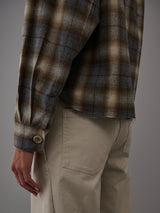 Esme Shirt in Japanese Plaid - Harbor