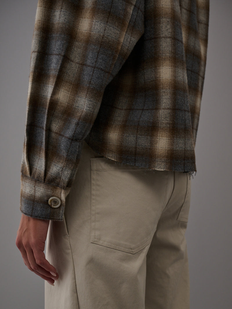 Esme Shirt in Japanese Plaid - Harbor