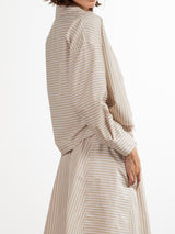 Esme Shirt in Cotton - Valencia Stripe