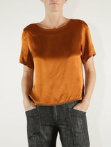 Aria Tee in Vintage Satin - Copper