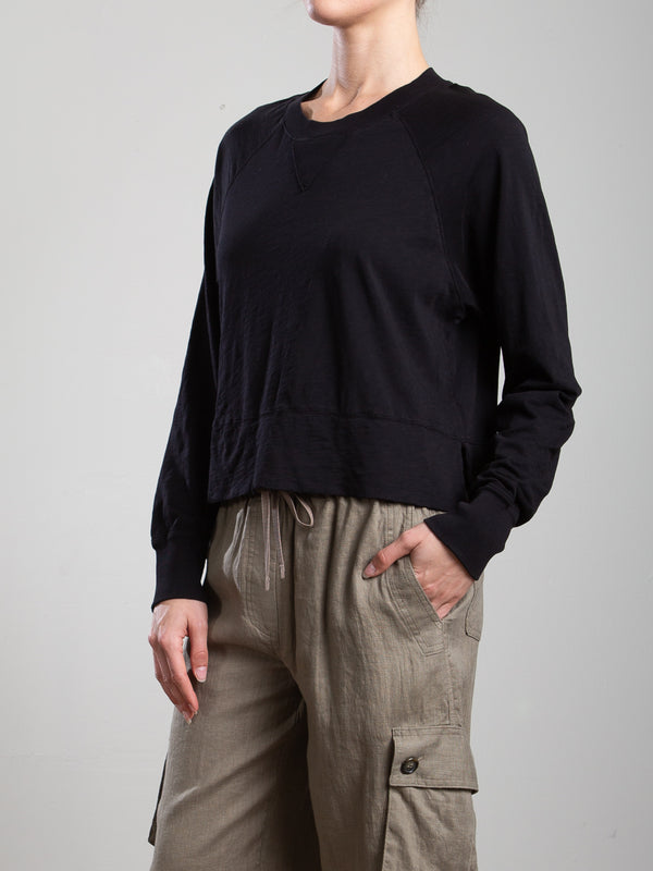 Simon Tee in Supima Slub - Black