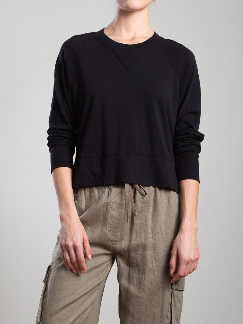 Simon Tee in Supima Slub - Black