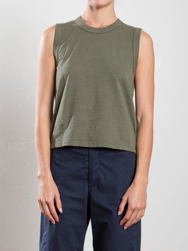 Liv Tank in Supima Slub - Artichoke