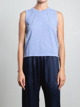 Liv Tank in Supima Slub - Blue Jay