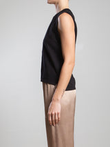 Liv Tank in Supima Slub - Black