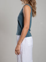 Liv Tank in Supima Slub - Sea
