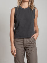 Liv Tank in Supima Slub - Vintage Black