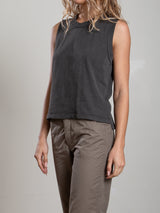 Liv Tank in Supima Slub - Vintage Black