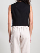 Ivy Vest in Marfa Twill - Black