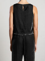 Sylvie Tank in Velvet - Black