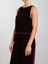 Sylvie Tank in Velvet - Oxblood