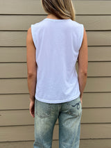 Florence Tank in Lightweight Jersey - White