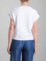 Leigh Crewneck in French Terry - Ivory