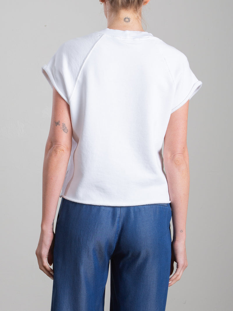 Leigh Crewneck in French Terry - Ivory
