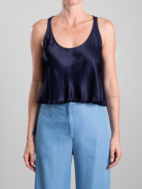 Maggie Tank in Vintage Satin - Night