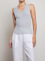 Joan Tank in Lightweight Rib - Mist