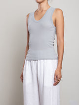 Joan Tank in Lightweight Rib - Mist