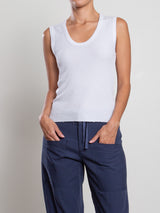 Joan Tank in Thermal - White