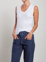 Joan Tank in Thermal - White