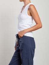 Joan Tank in Thermal - White