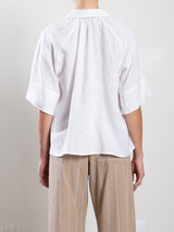 Halle Shirt in French Linen - White