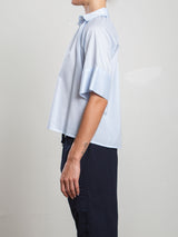 Halle Shirt in Spanish Voile - Pale Sky