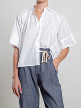 Halle Shirt in Spanish Voile - White