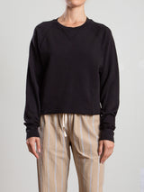 Sara Crewneck in French Terry - Black